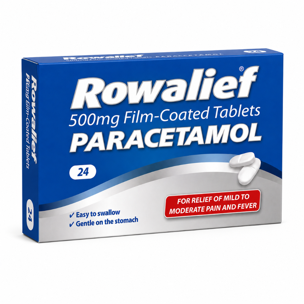 Rowalief Paracetamol 500mg Film Coated Tablets - 24 Pack
