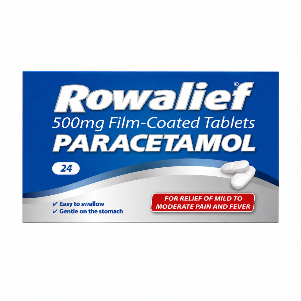 Rowalief Paracetamol 500mg Film Coated Tablets - 24 Pack