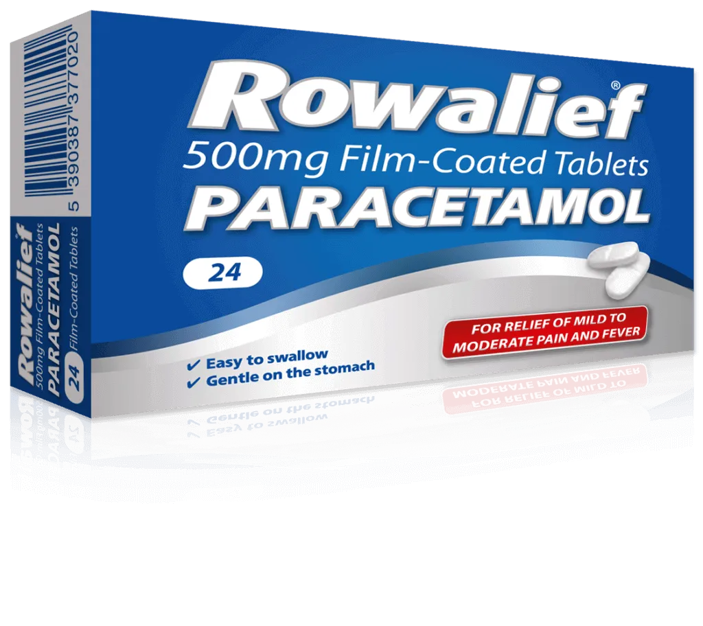 Rowalief Paracetamol 500mg Film Coated Tablets - 24 Pack