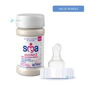 SMA Gold Prem 2 32x90ml + Cow & Gate RTF Preterm Teats (32 Teats)