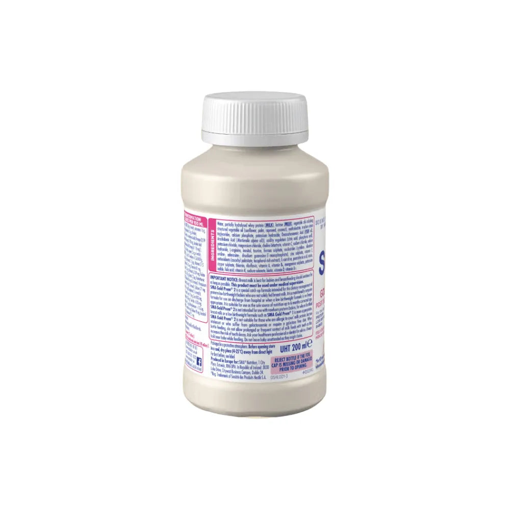 SMA Gold Prem 2 Nutrition Supplement For Premature Babies - 200ml