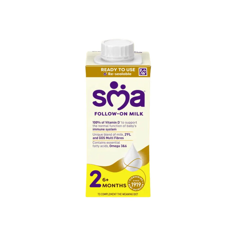 SMA Pro 2 Follow on Milk 6+ Months - 12 x 200ml