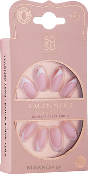 SOSU Frenchie Medium Stiletto Nails