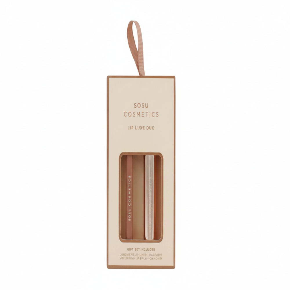 SOSU Lip Liner & Lip Balm Hzelnut & Honey Gift Set