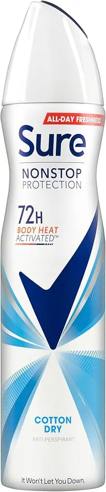 Sure Nonstop Protection Anti-Perspirant Cotton Dry - 250 ml