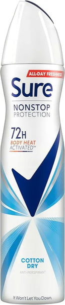 Sure Nonstop Protection Anti-Perspirant Cotton Dry - 250 ml
