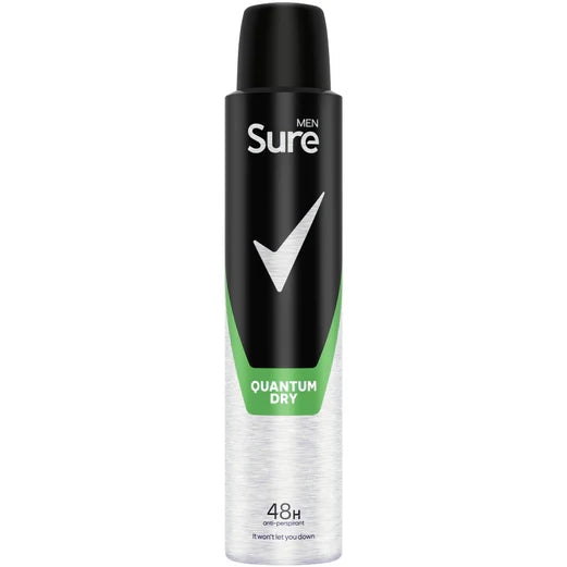 Sure Men Antiperspirant Aerosol Quantum Dry 200ml