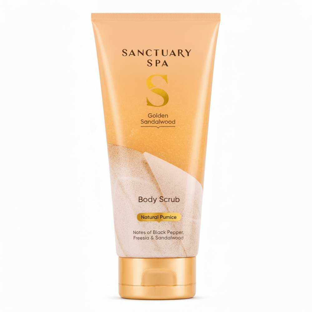 Sanctuary Spa Golden Sandalwood Body Scrub - 200ml