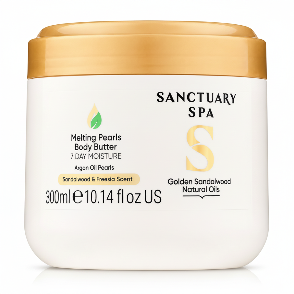 Sanctuary Spa Golden Sandalwood Melting Pearls Body Butter - 300ml