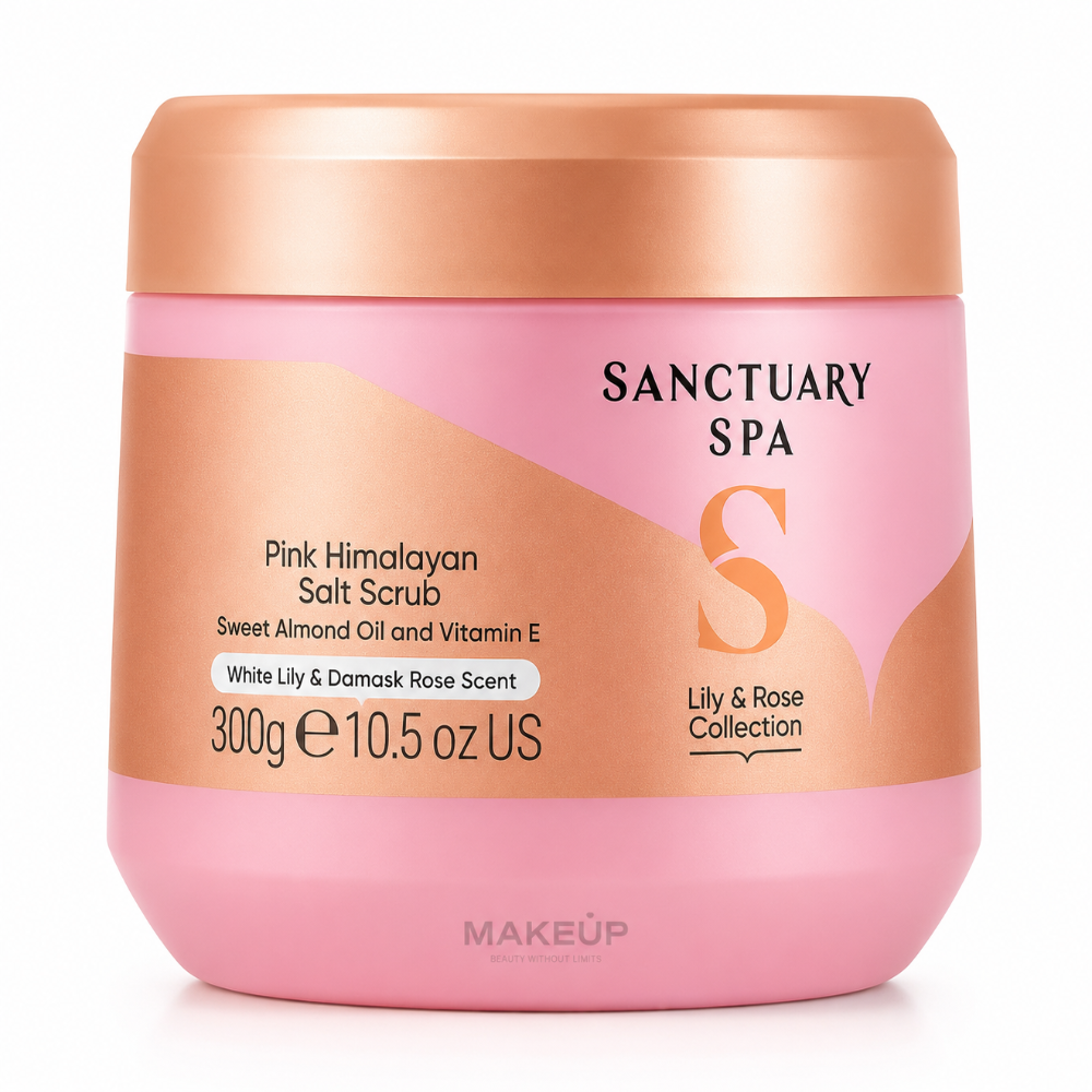 Sanctuary Spa Lily & Damask Rose Pink Himalayan Scrub - 300ml