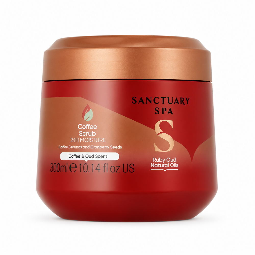 Sanctuary Spa Ruby Oud Coffee Scrub - 300ml