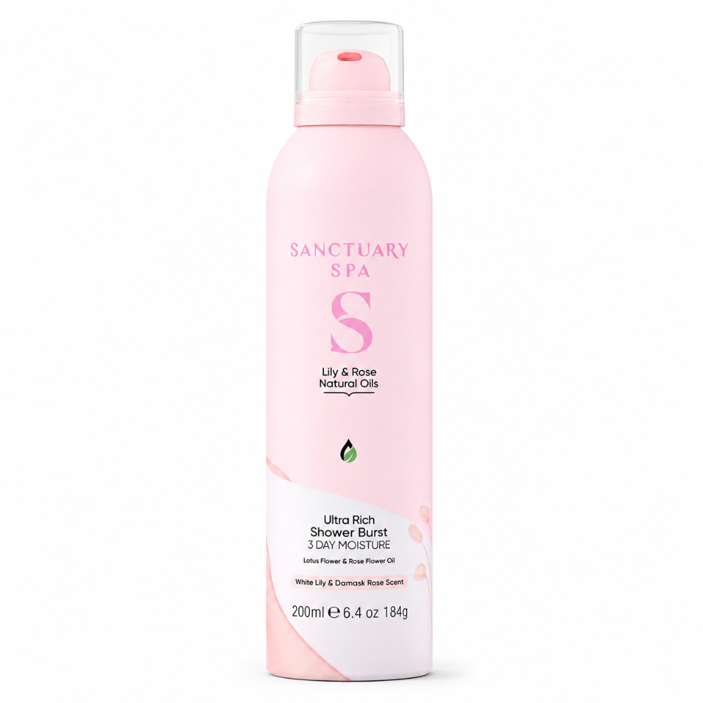 Sanctuary Spa White Lily & Damask Rose Oils Shower Burst - 250ml
