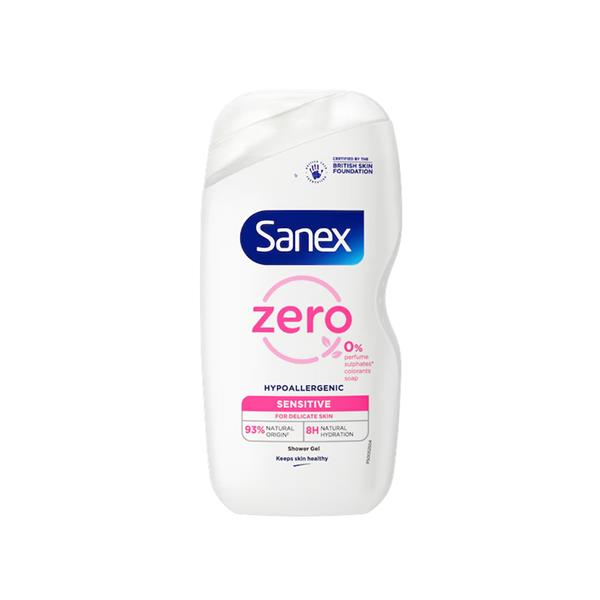 Sanex Zero % Shower Gel for Sensitive Skin - 450ml