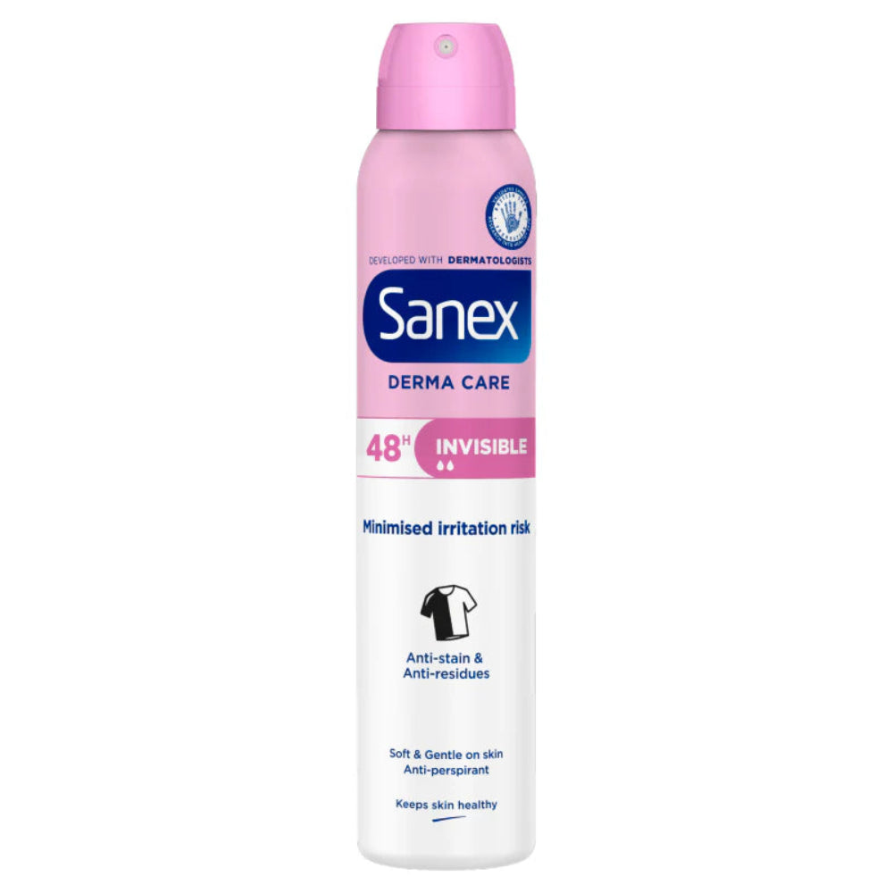Sanex Invisible Dry 48hr Deodorant - 200ml
