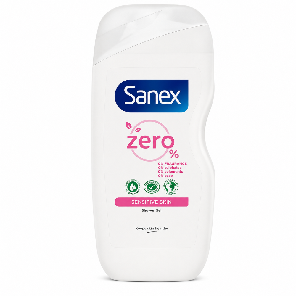 Sanex Zero % Shower Gel for Sensitive Skin - 450ml