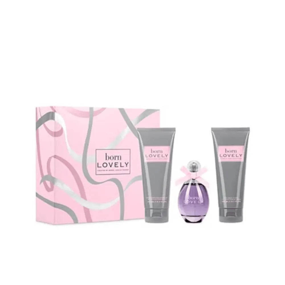 Sarah Jessica Parker Born Lovely 100ml 3pc Gift Set 100ml Edp Spr, 200ml Body Lotion, 200ml Shower Gel