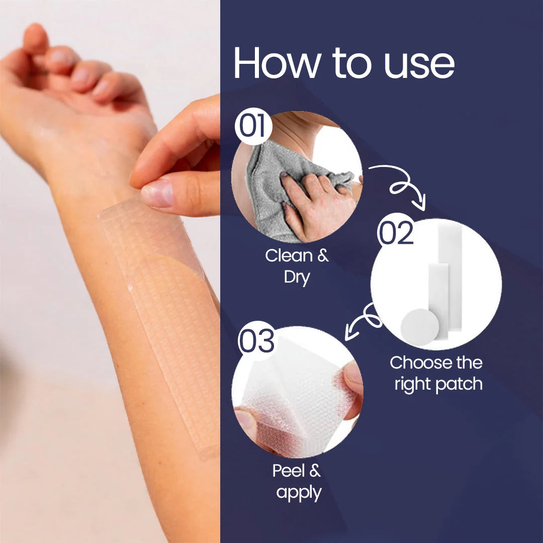 ScarFix+ Medical Transparent Silicone Plasters - 18 Pack