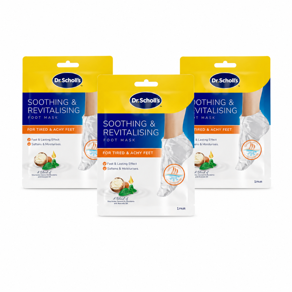 Scholl Soothing & Revitalising Foot Mask - 3 Pack