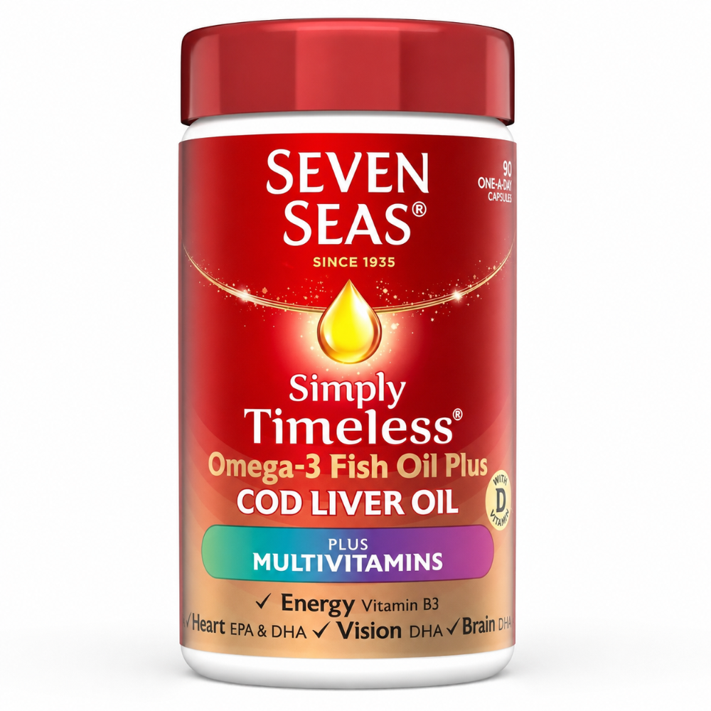 Seven Seas Cod Liver Oil + Multivitamin Capsules - 90 Pack