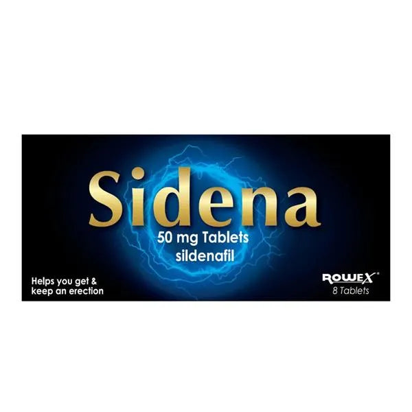Sidena (Sildenafil) 50mg Tablets - 4/8 Pack