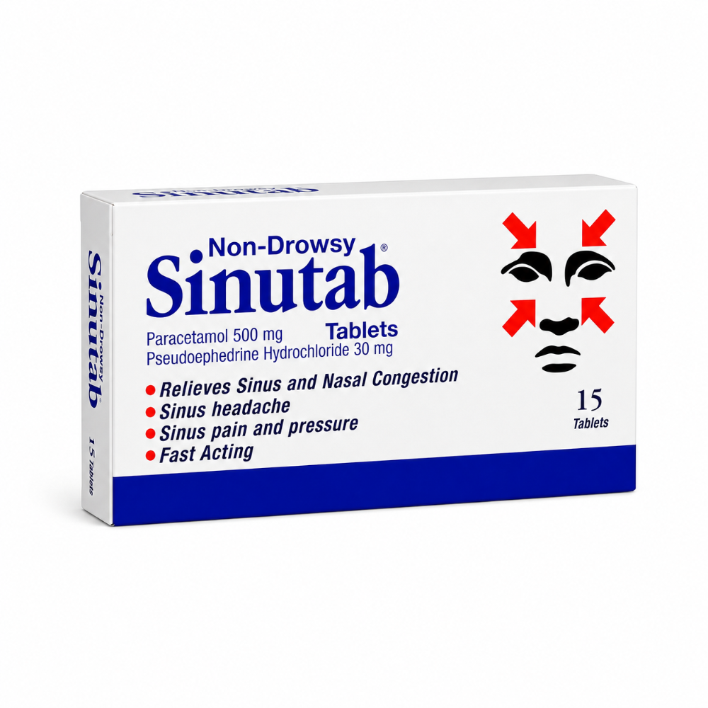 Sinutab Non Drowsy Tablets - 15 Pack