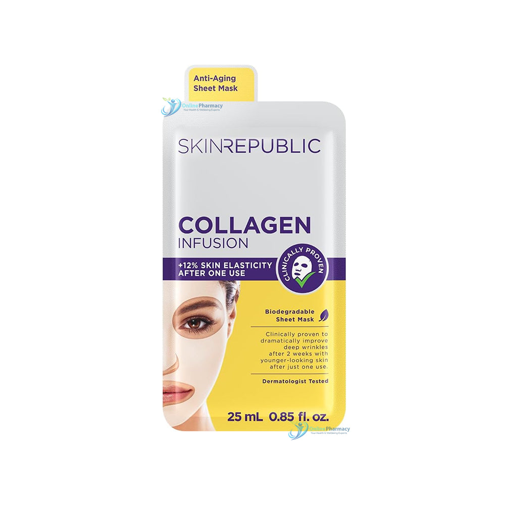 Skin Republic Collagen Infusion Face Sheet Mask