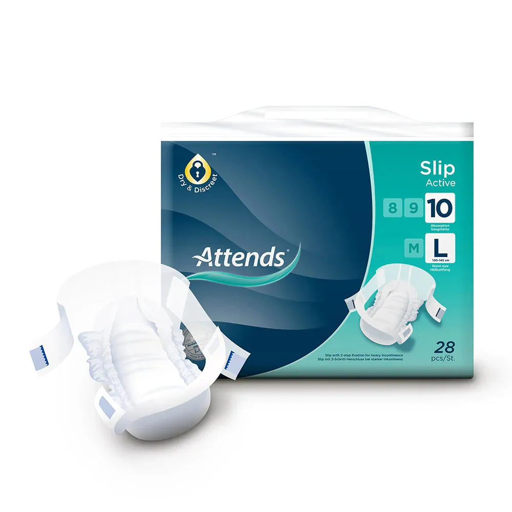 Attends Slip Active 10 - Large 28 Pack