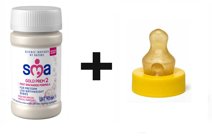 SMA Gold Prem 2 32x90ml + SMA Hygienic Teats (32 Teats)