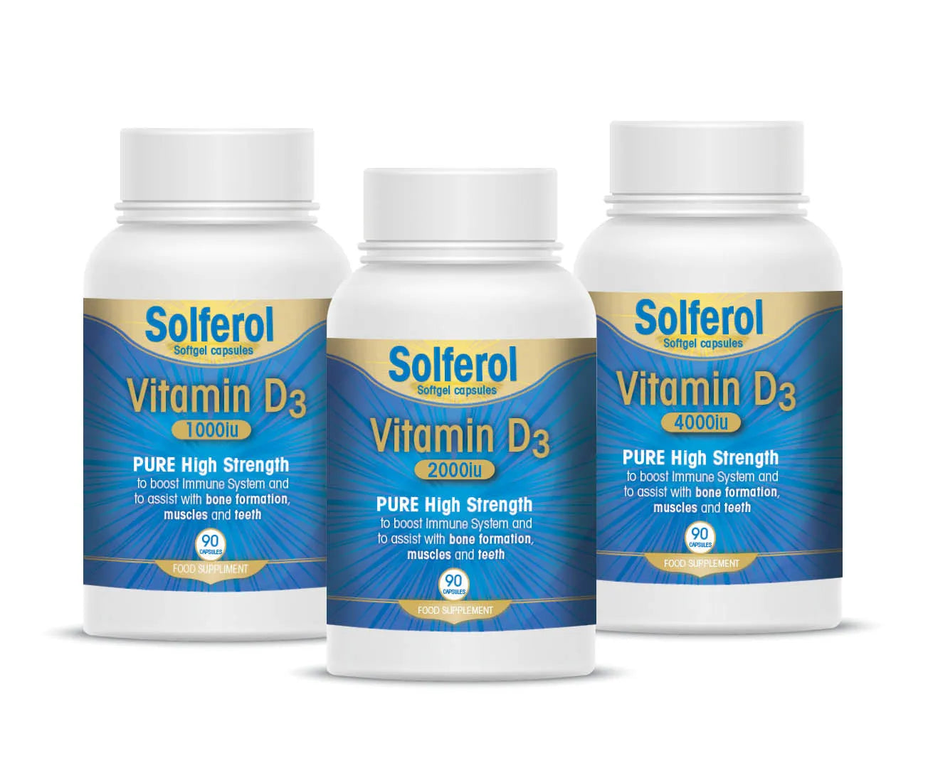 Solferol Softgel Caps 1000IU - 90 Pack