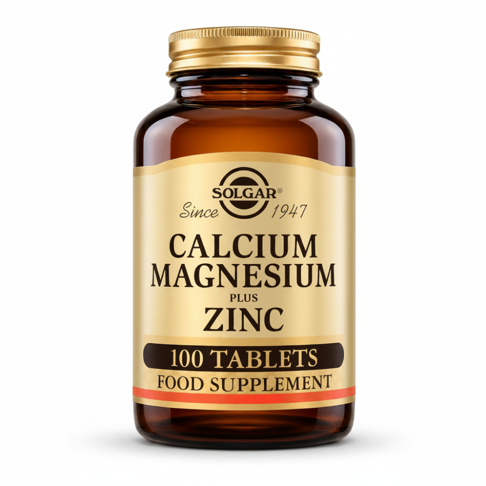 Solgar Calcium Magnesium plus Zinc - 100 Tablets.