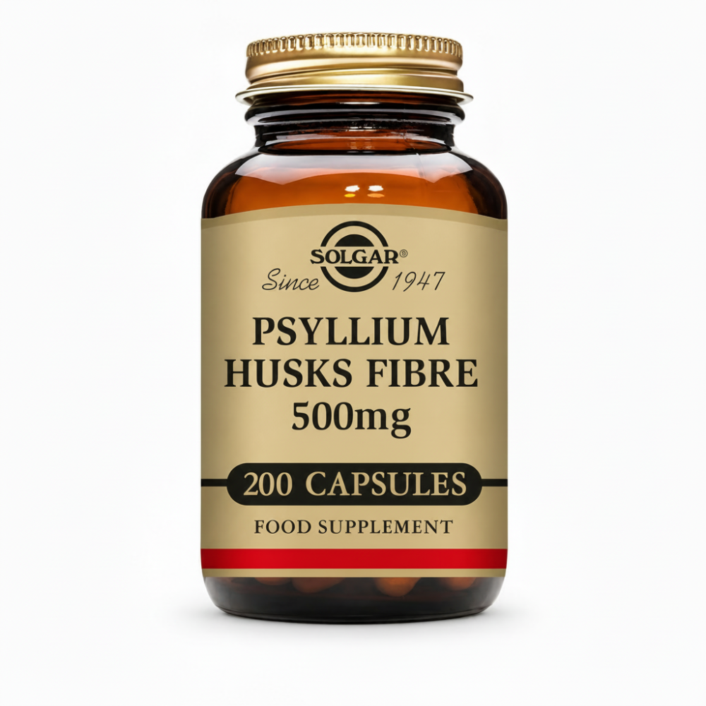 Solgar Psyllium Husks Fibre 500mg - 200 Capsules