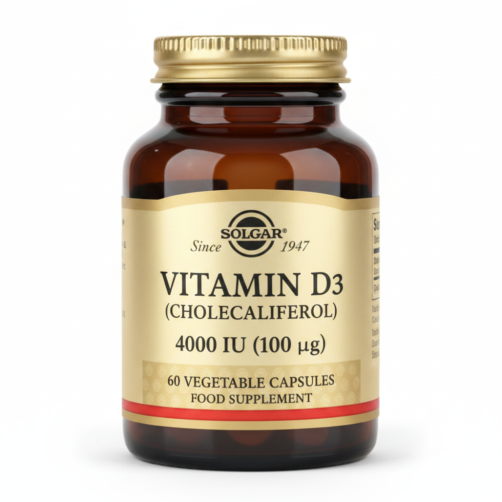 Solgar Vitamin D3 4000 IU - 60 Capsules