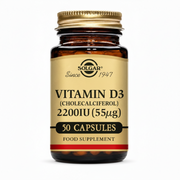 Solgar Vitamin D3 (Cholecalciferol) 2200 IU - 50 Capsules