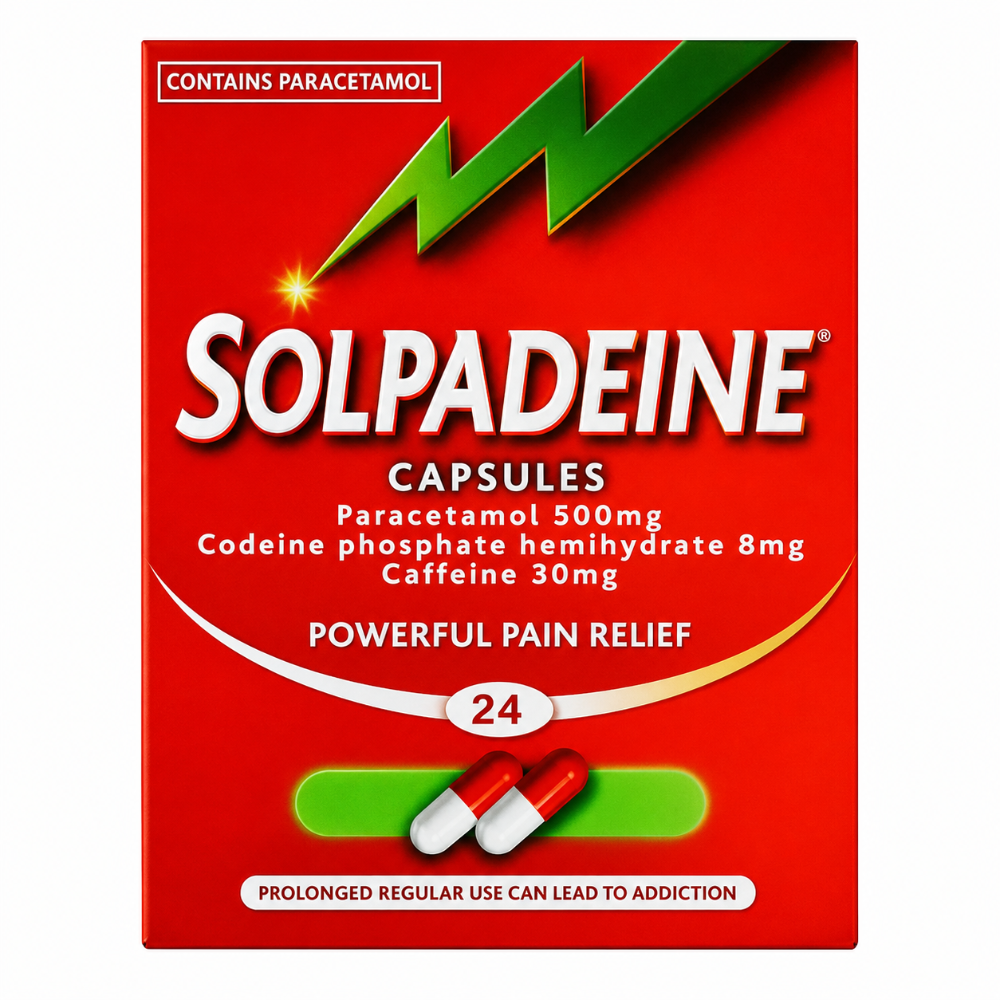 Solpadeine Capsules for Pain Relief -  24 Pack