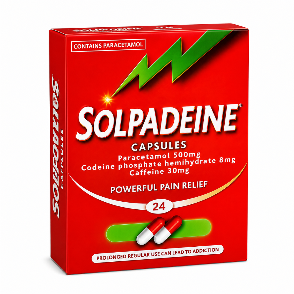 Solpadeine Capsules for Pain Relief -  24 Pack