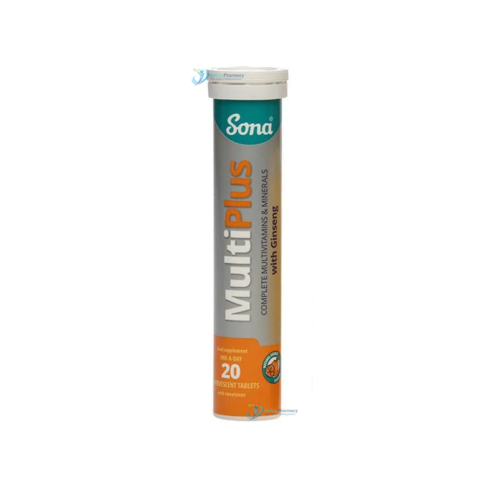 Sona MultiPlus Effervescent Multivitamin with Ginseng - 20 Pack