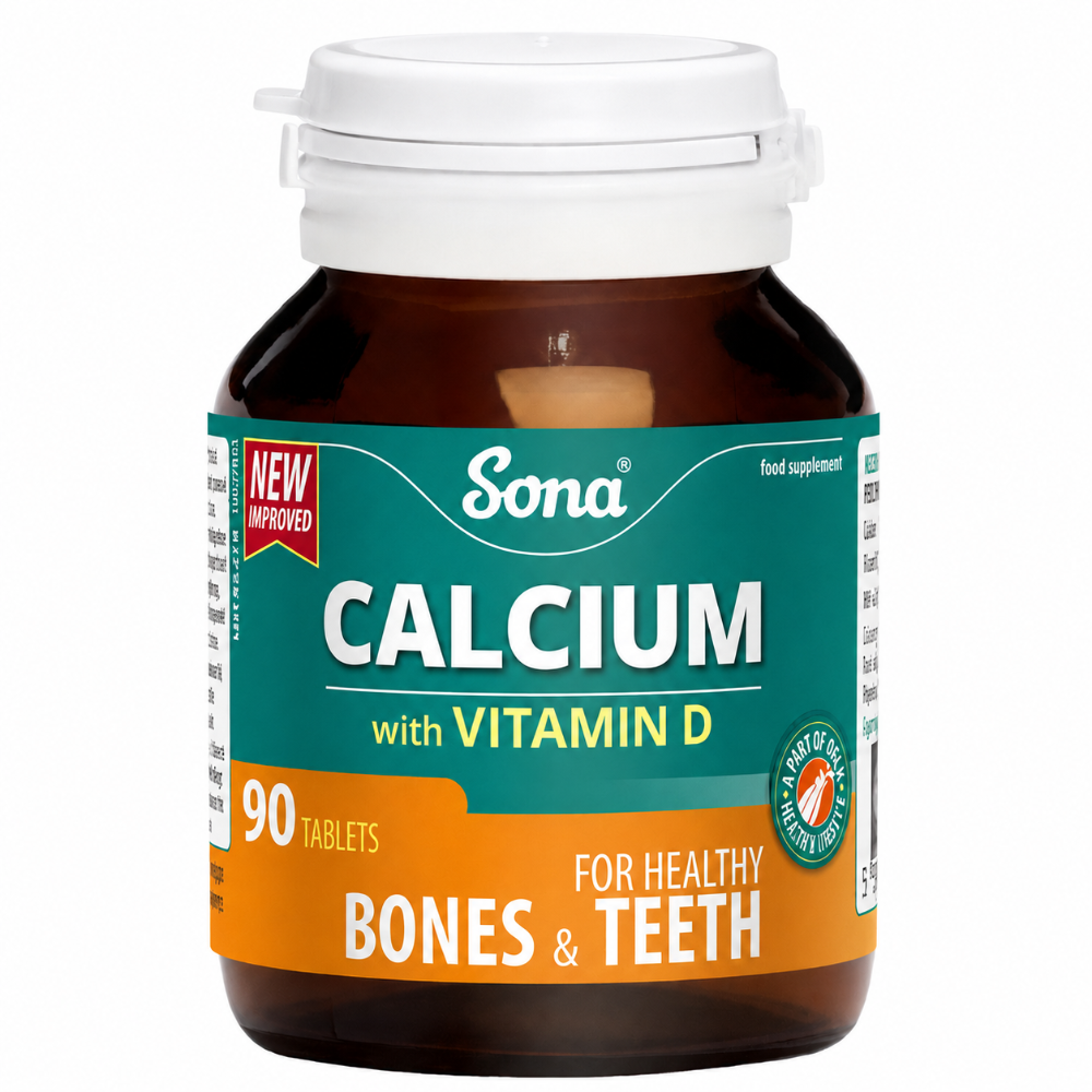 Sona Calcium with Vitamin D Tablets - 90 Pack