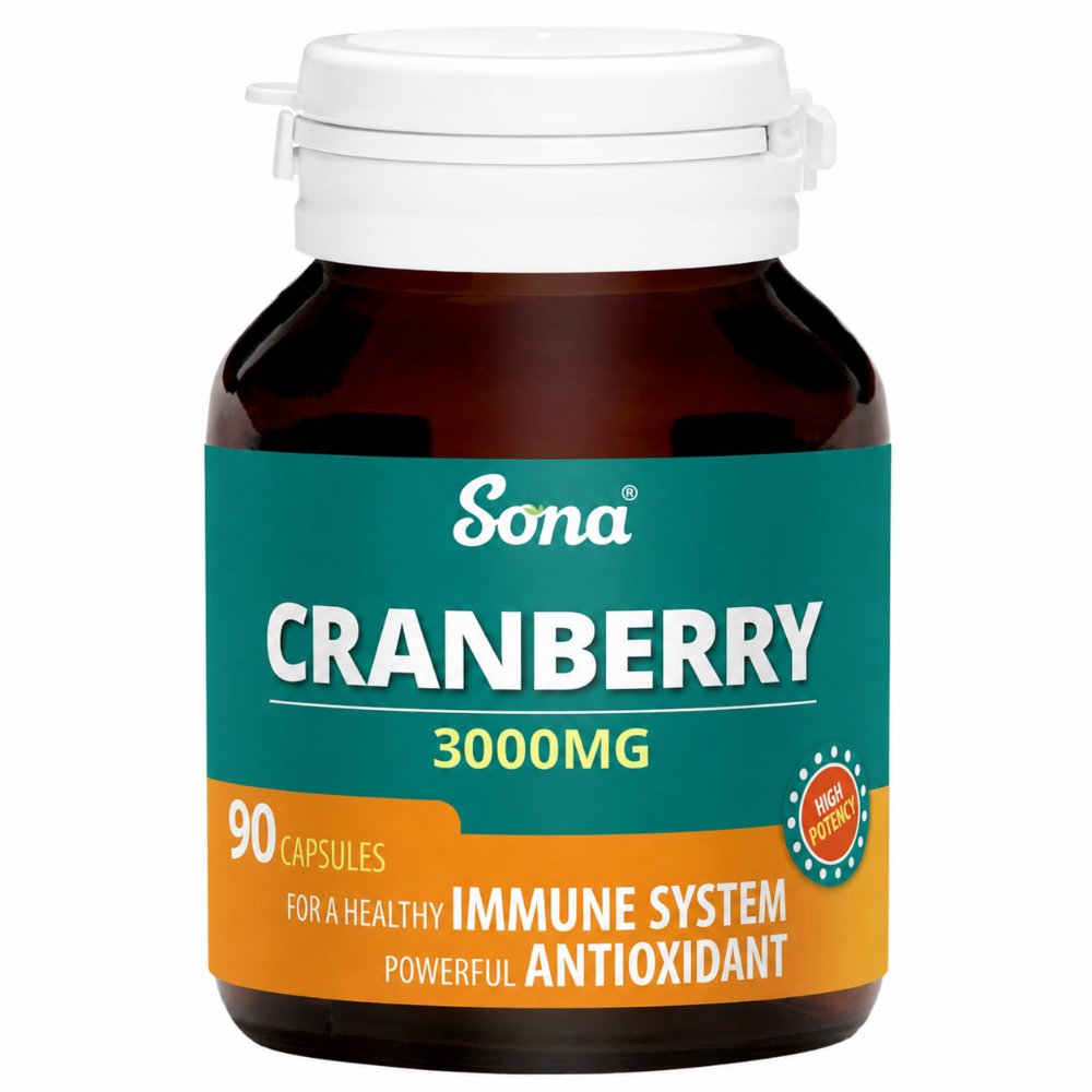 Sona Cranberries+Vitamin C Capsules - 90 Capsules