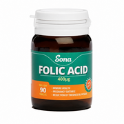 Sona Folic Acid 400mcg Tablets - 90 Pack