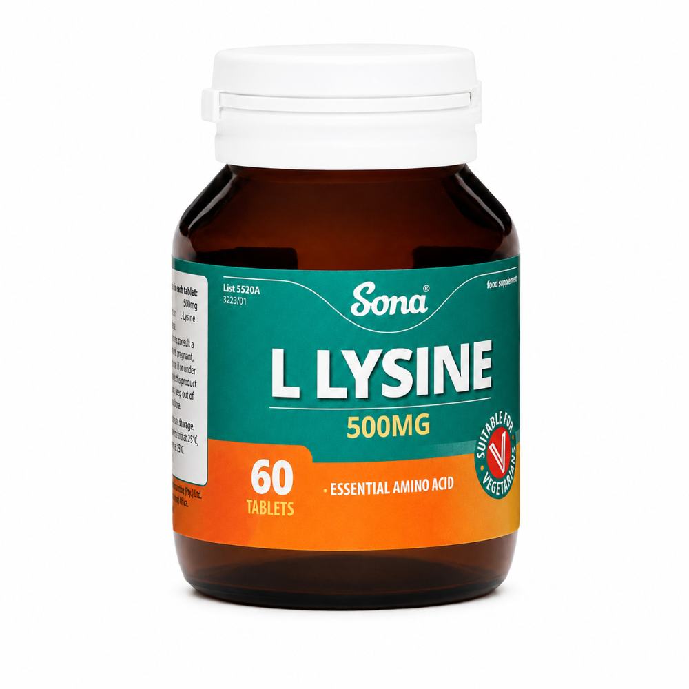 Sona L-Lysine 500mg Tablets - 60 Pack