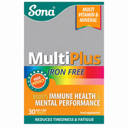 Sona Multiplus Iron Free Multivitamins - 30 Tablets