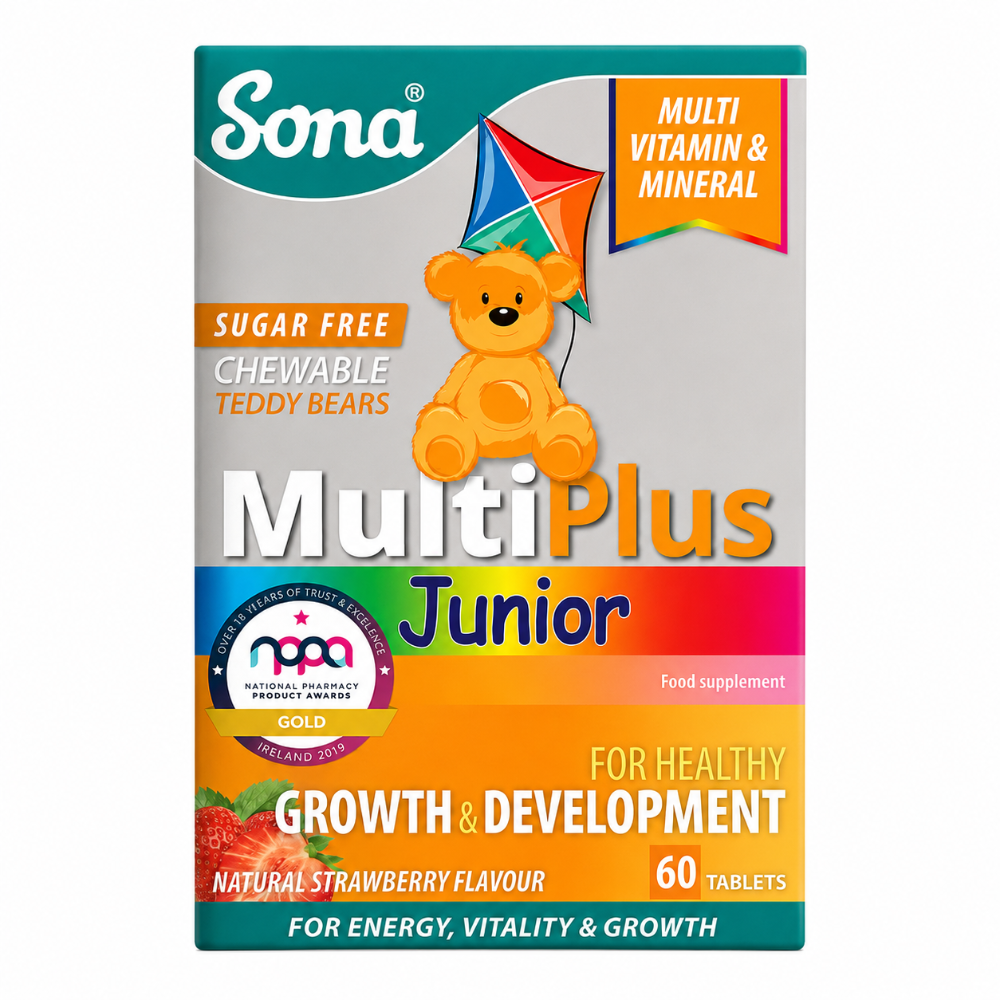 Sona Multiplus Junior Chewable Tablets - 60 Pack (Expiry 31/10/26)