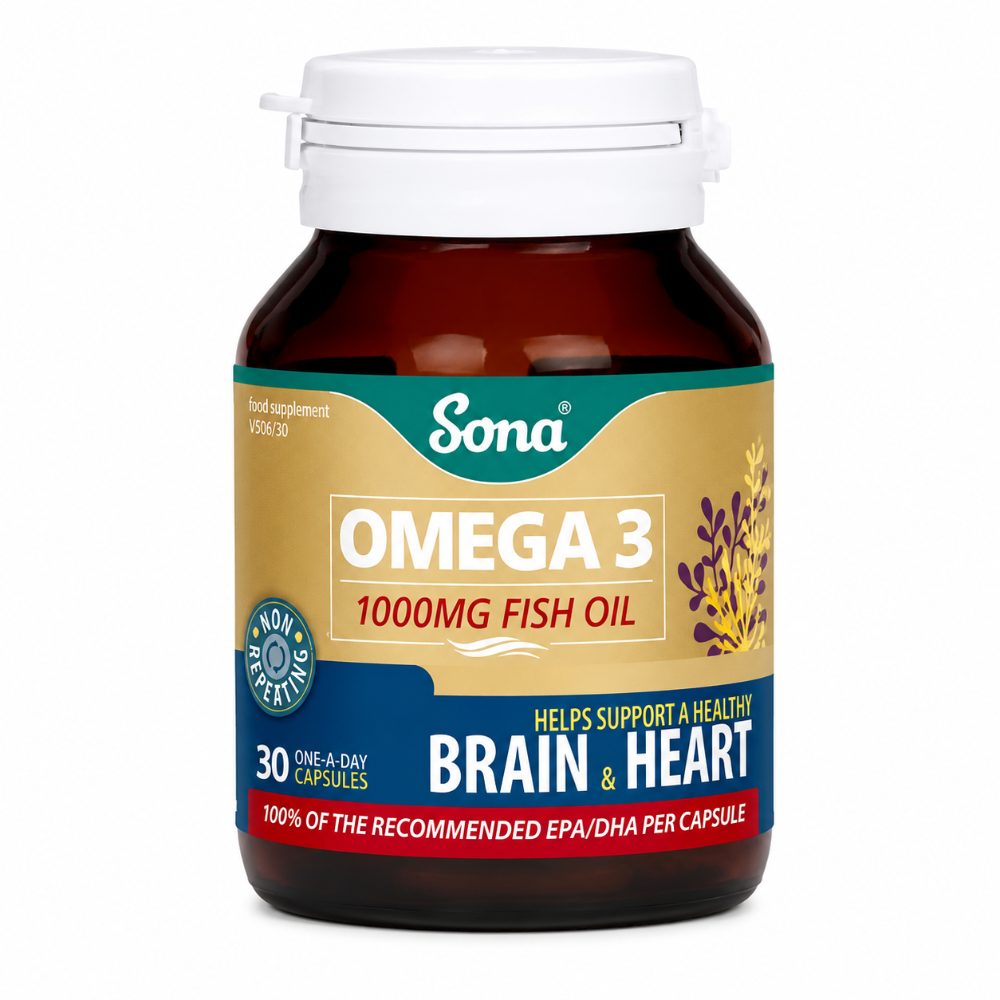 Sona Omega-3 Fish Oil 1000mg - 30 Capsules