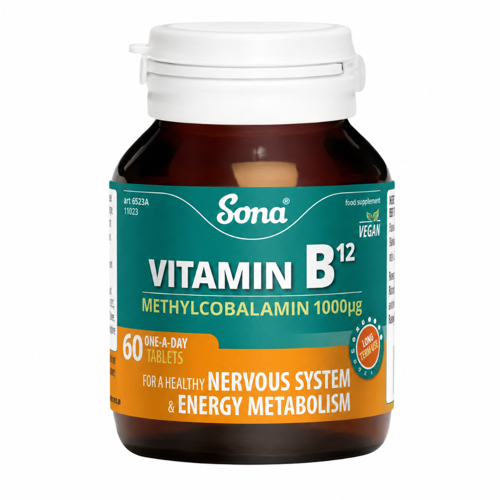 Sona Vitamin B12 Methylcobalamin 1000ug Tablets - 60 Pack