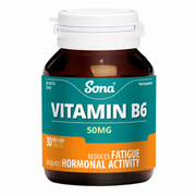 Sona Vitamin B6 50mg - 30 Tablets