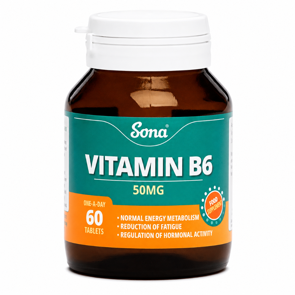 Sona Vitamin B6 50mg - 60 Tablets