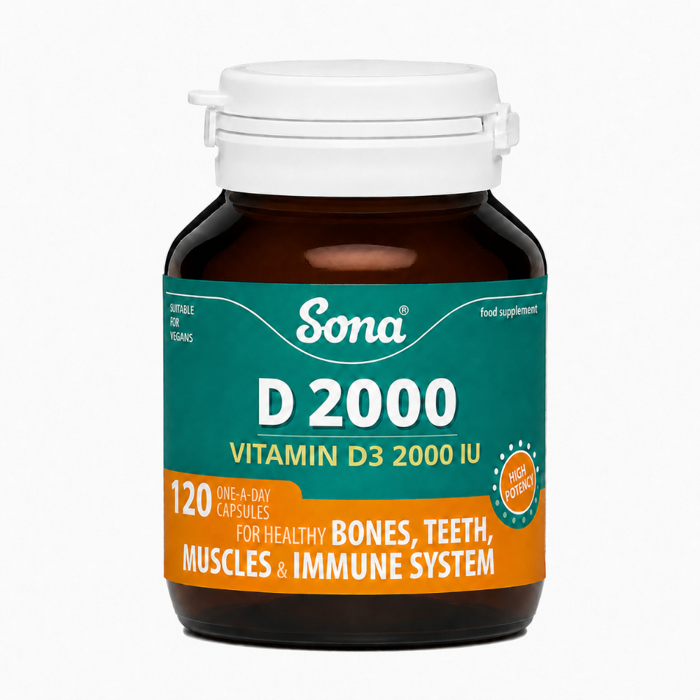 Sona Vitamin D2000 Capsules - 120 Pack