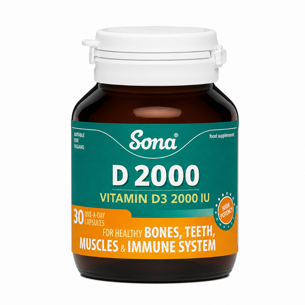 Sona Vitamin D2000 Capsules - 30 Pack