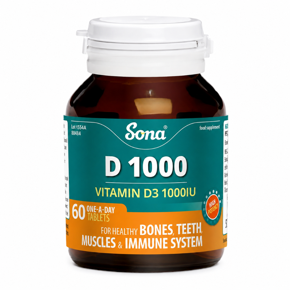 Sona Vitamin D3 1000IU Tablets - 60 Pack