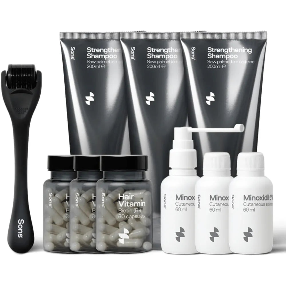 Sons Complete Hair Loss Treatment. Minoxidil 5%-3 Month Supply